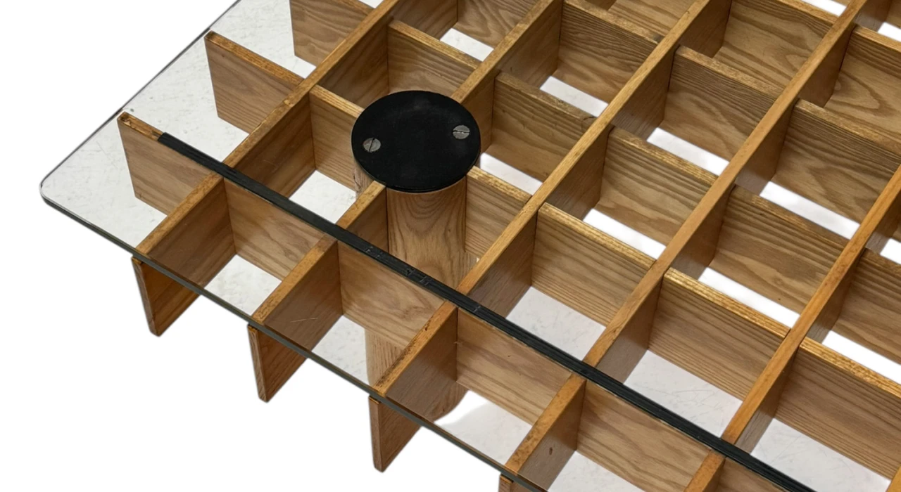 XL Kyoto Graphic Coffee Table by Gianfranco Frattini for Ghianda / Knoll, 1974